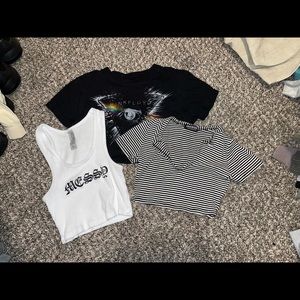 BUNDLE OF 3 Crop tops XS